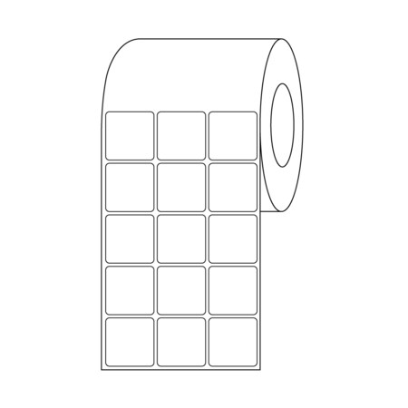 Xylene Resistant Slide Label, 7/8 X 7/8, 3 Across White